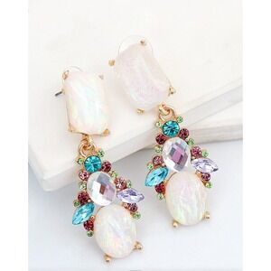 Fashion Jewelry Rhinestone Drop Dangle Earrings Crystal Colorful NEW‎